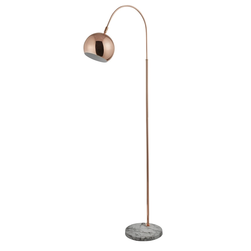Vloerlamp Alana koper met marmer voet Searchlight 5,05342E+12