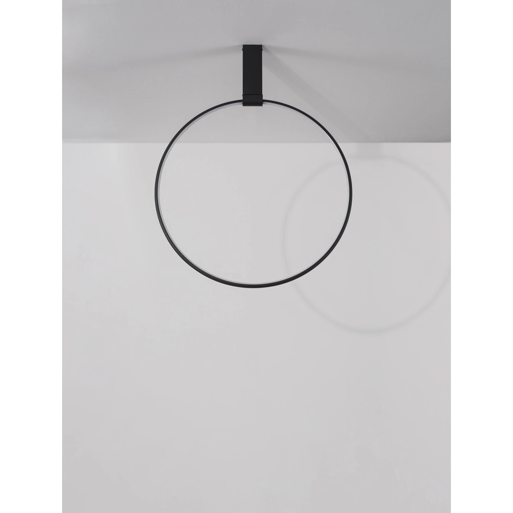 Design plafondlamp Garve zwart Ø 60cm Lyora 5212017431813