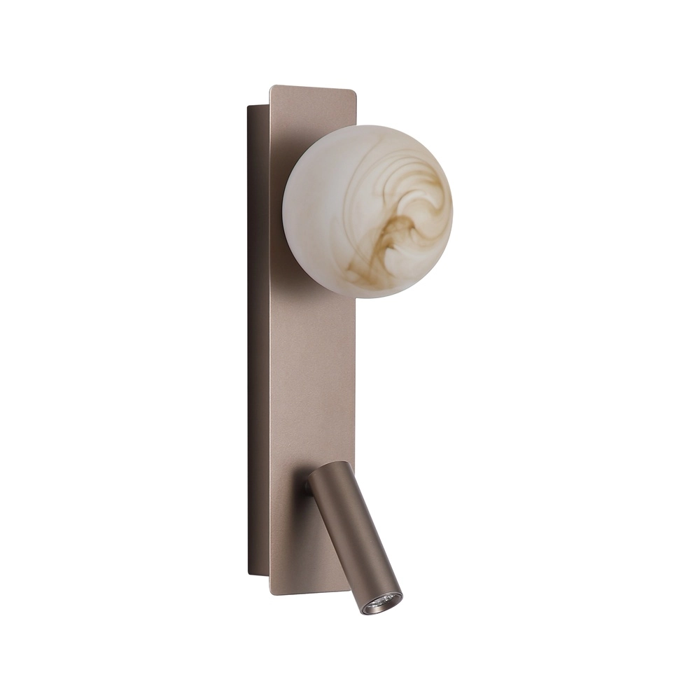 Wandlamp Carrara bruin Searchlight 5,05342E+12