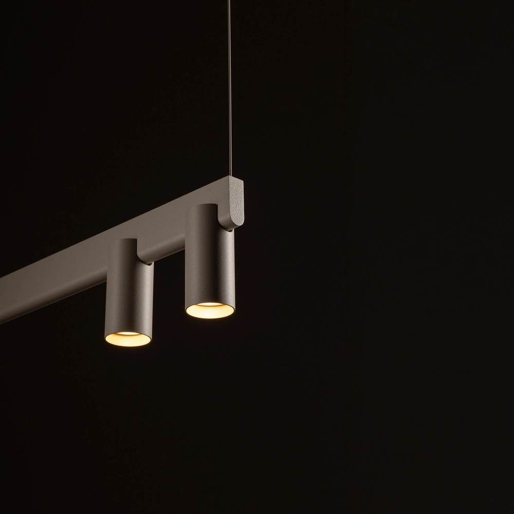 Design hanglamp Fourty 7-lichts zand bruin Lyora 5903139122948