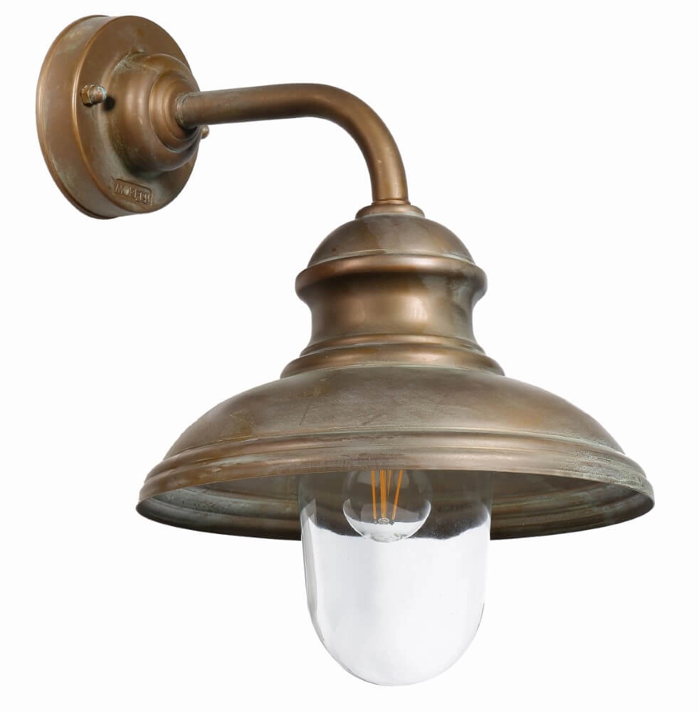 Strakke buitenlamp Little Mill verouderd messing Strakke buitenlamp Little Mill verouderd messing
