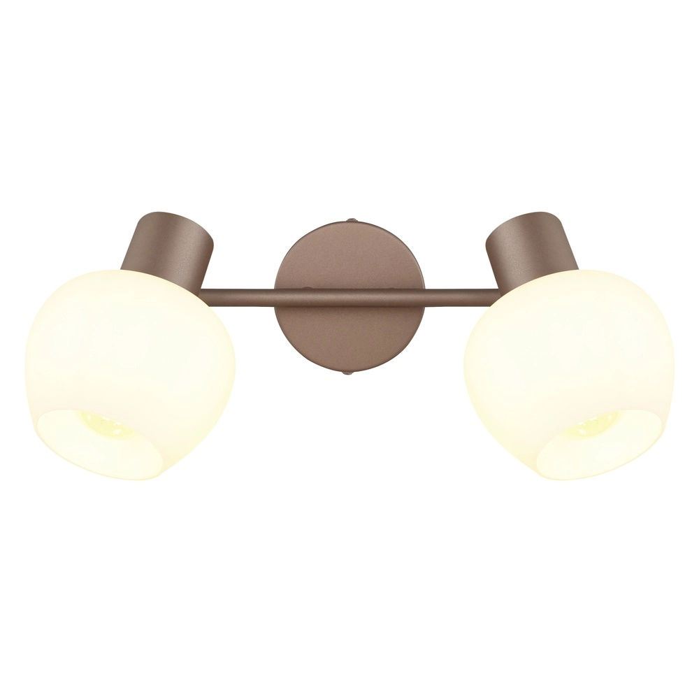 Plafondlamp Eileen 2-lichts koffie bruin Globo 9007371589562