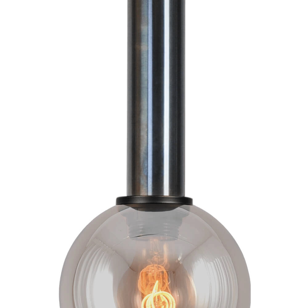 Hanglamp Ø 15cm Bella 2 Dappled oil met goud glas Masterlight 8718121334158