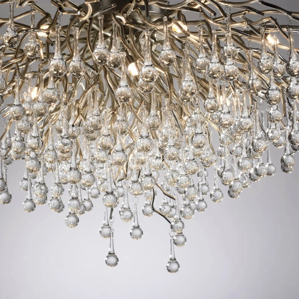 Kroonluchter Icicle metaal 100cm Paul Neuhaus 4012248352113