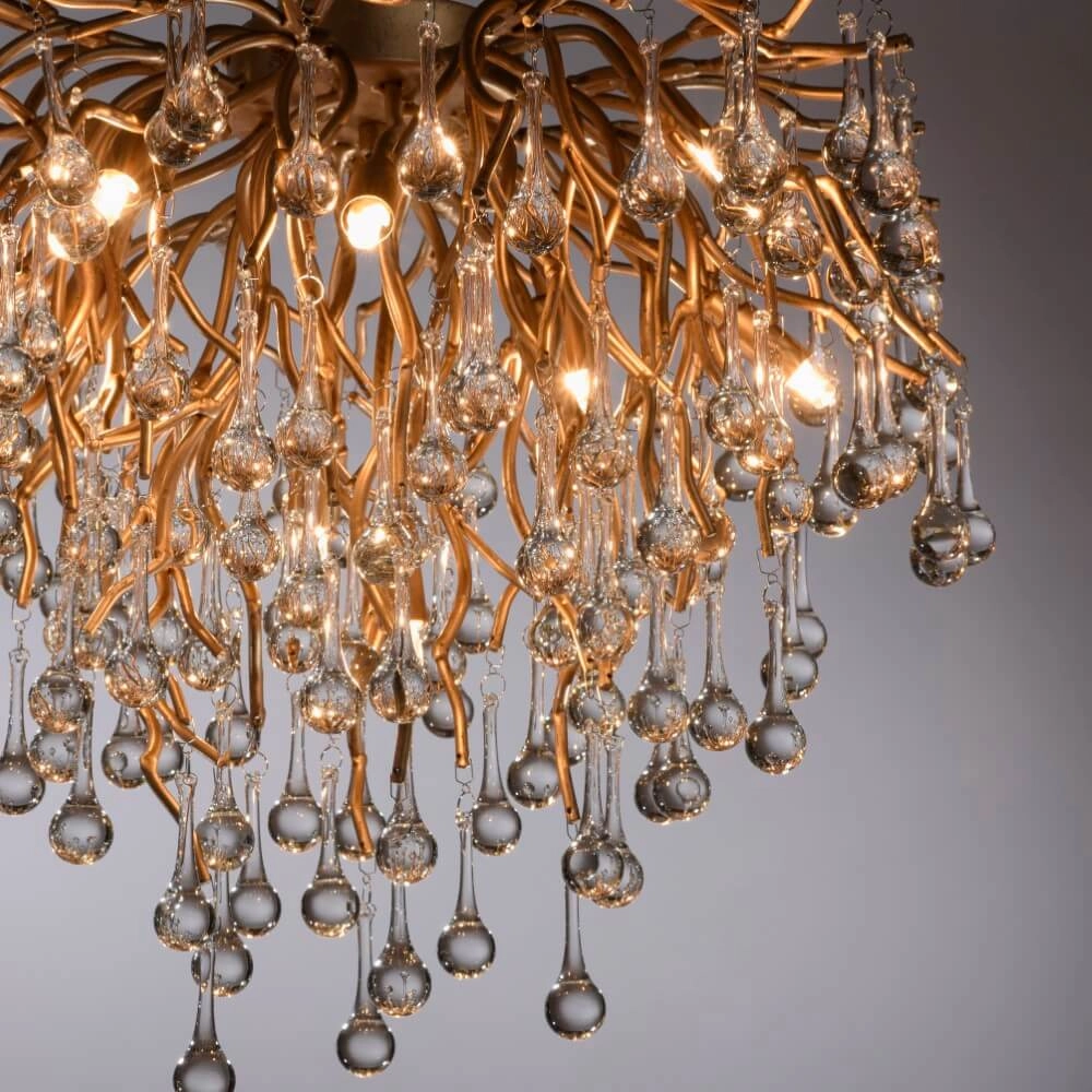 Kroonluchter Icicle messing 50cm Paul Neuhaus 4012248352083