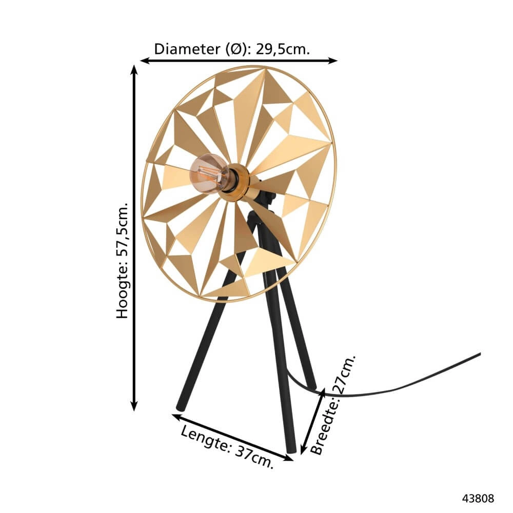 Design tafellamp Castanuelo Tripod Eglo 9002759438081