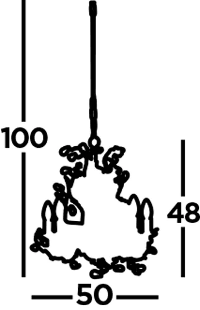 Klassieke kroonluchter Almandite 5-lichts Ø 50cm Searchlight 5013874337641