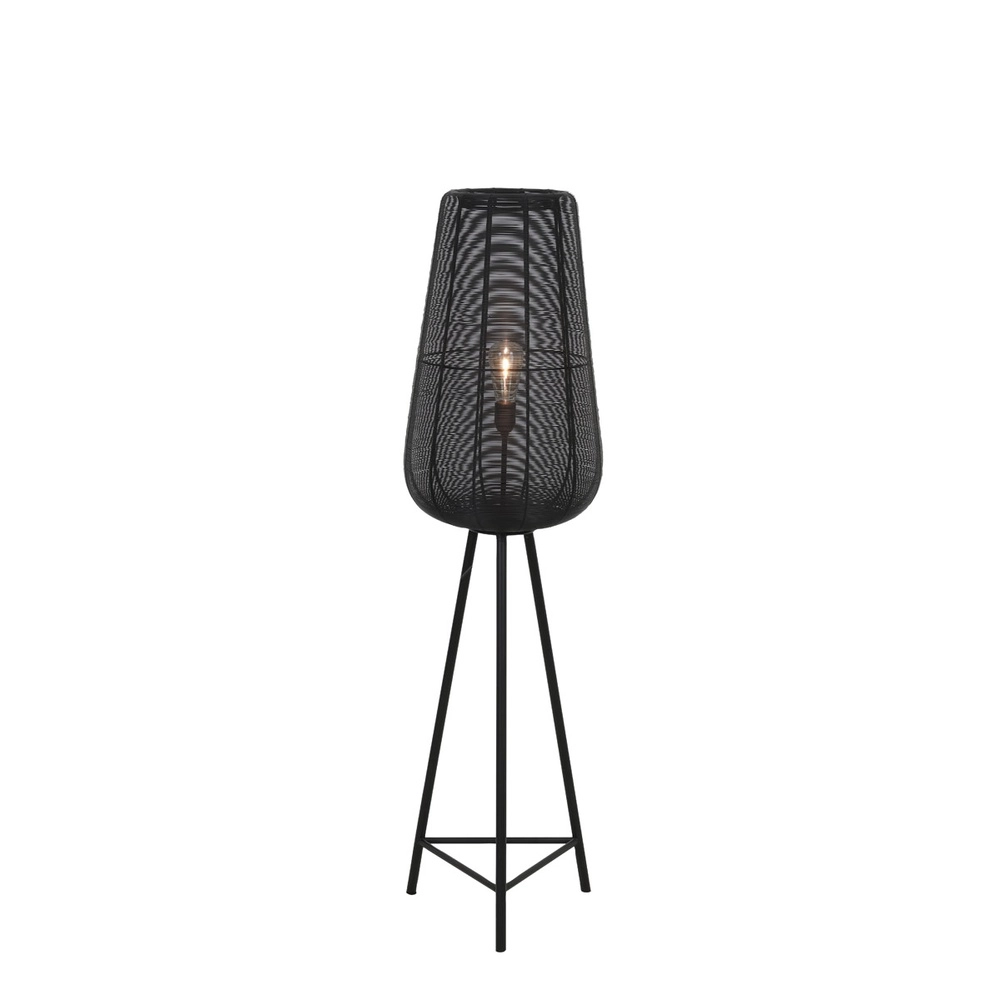 Tripod vloerlamp Adeta zwart Light & Living 8717807601287