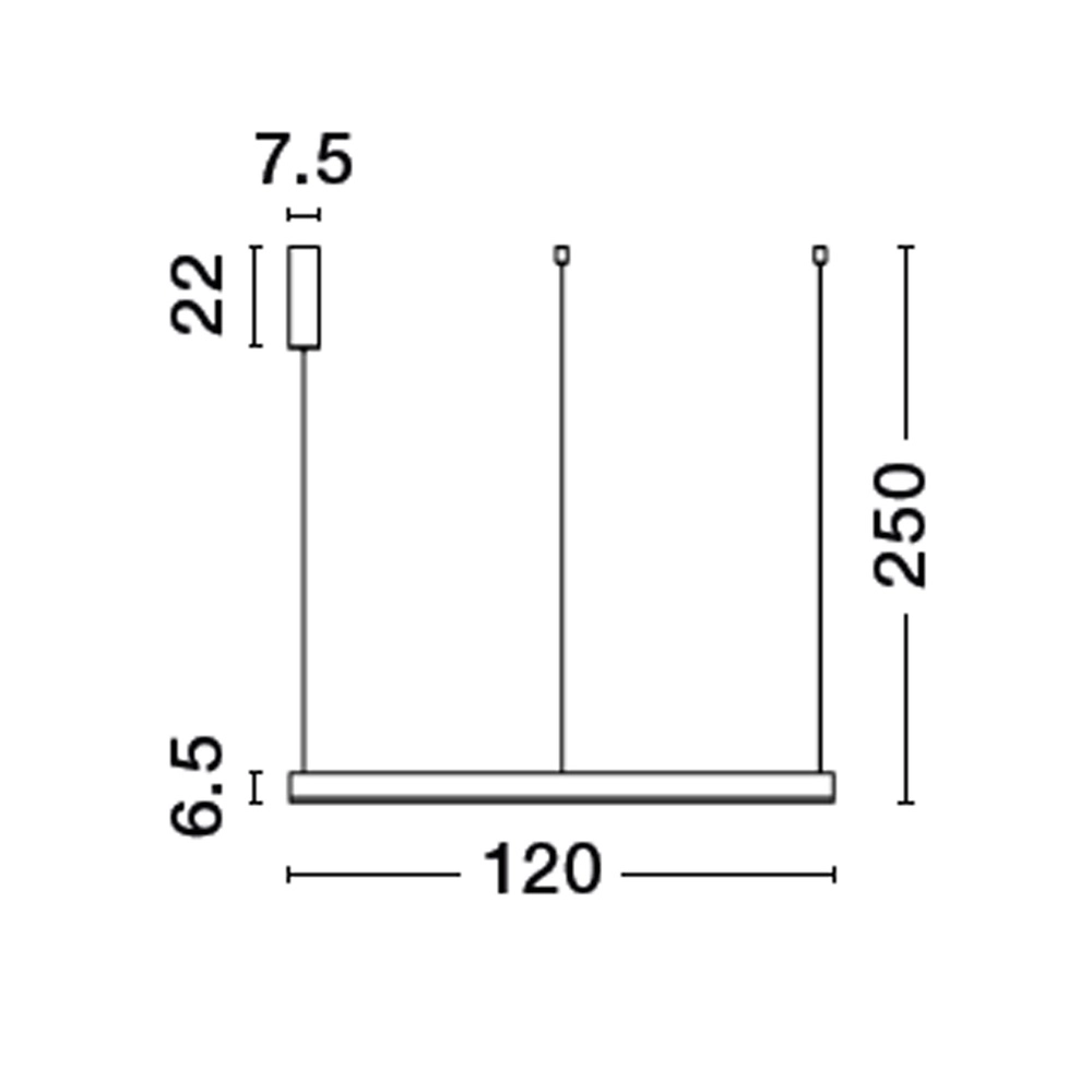 Hanglamp Motif goud Ø 120cm 3000K Lyora 5212017439277