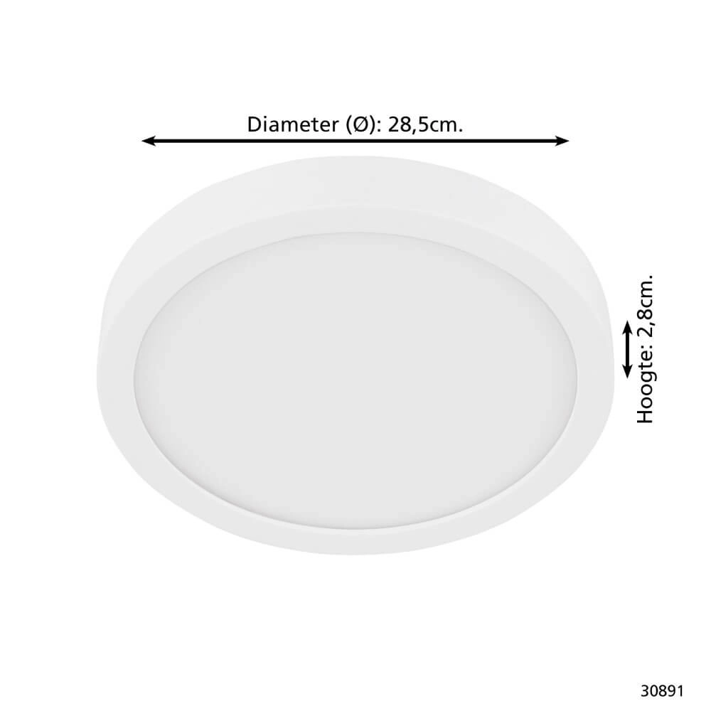 Witte plafondlamp Fueva 5 4000K wit Eglo 9002759308919