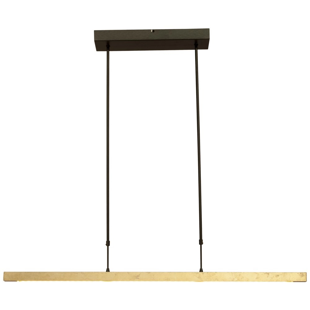 Zwarte hanglamp Real 3 met goud 100cm Masterlight 8718121220468