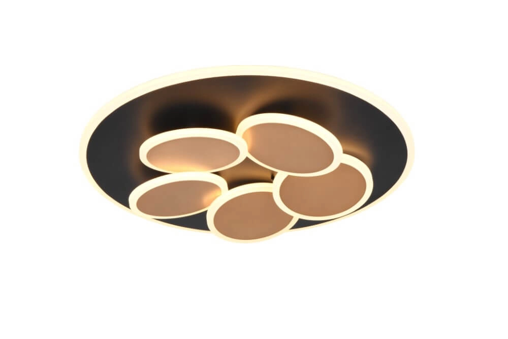 Moderne plafondlamp Mandala zwart Ø 48cm Moderne plafondlamp Mandala zwart Ø 48cm