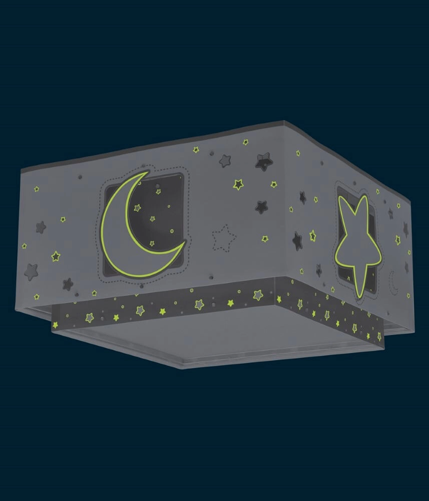 Vierkante plafondlamp Moonlight grijs Dalber 8420406632360