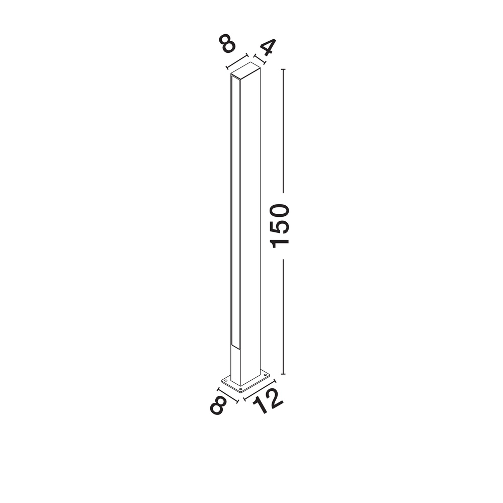 Tuinlamp Stor design 150cm Lyora 5212017472496