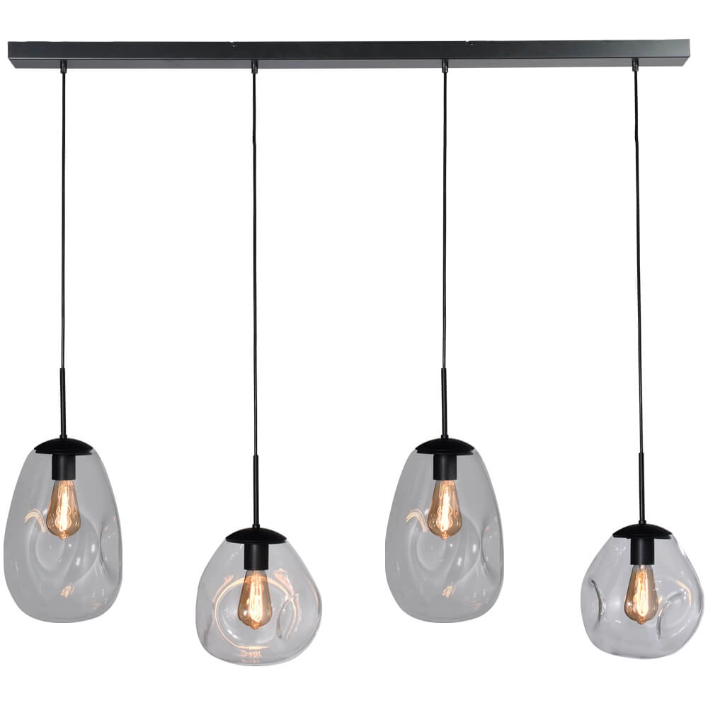 Hanglamp Lava 4x helder glas Hanglamp Lava 4x helder glas