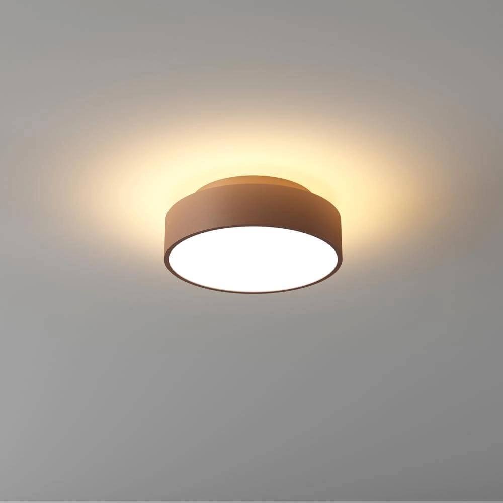 Plafondlamp Chicago Ø 15cm brons geborsteld