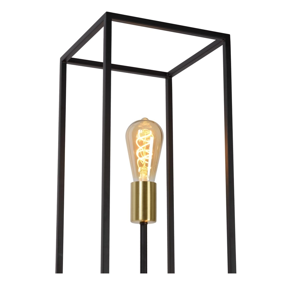 Vloerlamp Ruben zwart Lucide 5411212000200