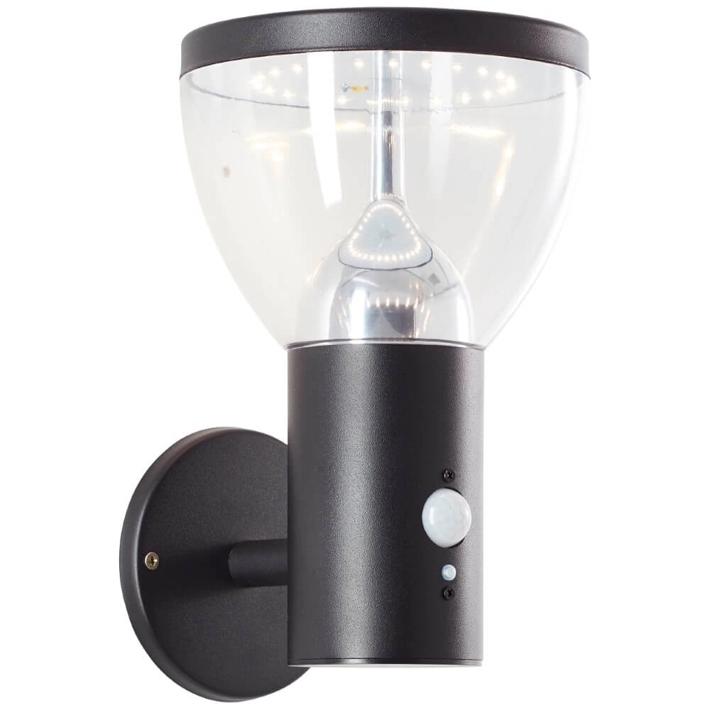 Wandamp Tulip zwart met sensor