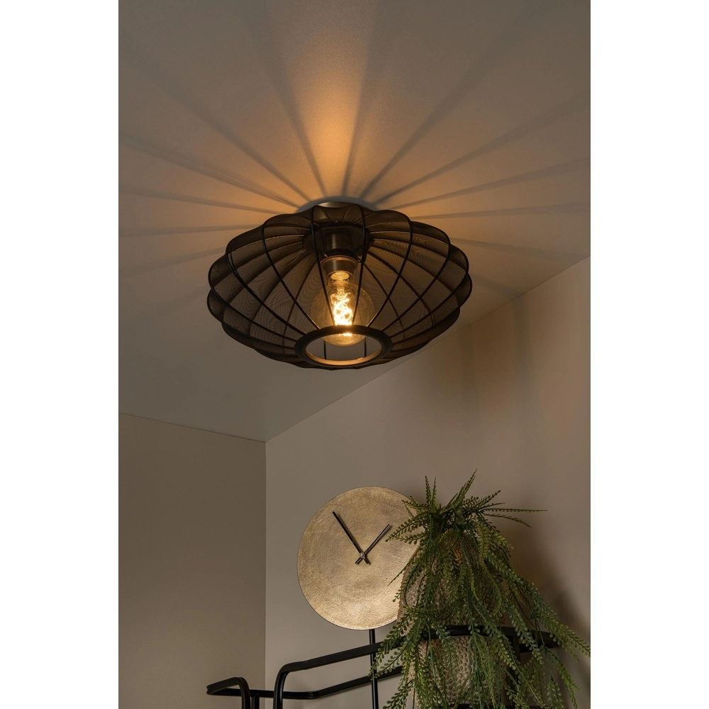 Plafondlamp Corina zwart Ø 40cm Lucide 5411212031983