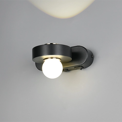 Wandlamp Arpino zwart 15cm Trio 4017807683639