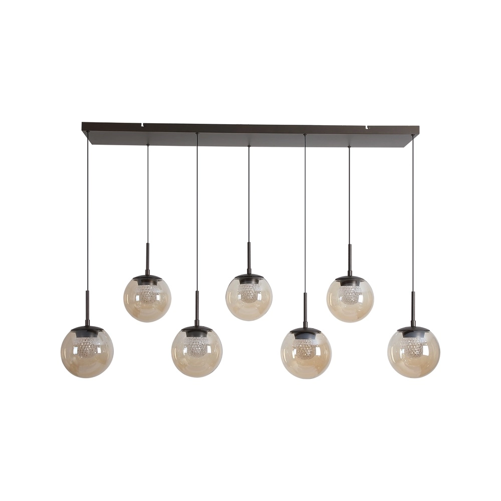 Design hanglamp Solis brons 7-lichts Searchlight 5,05342E+12