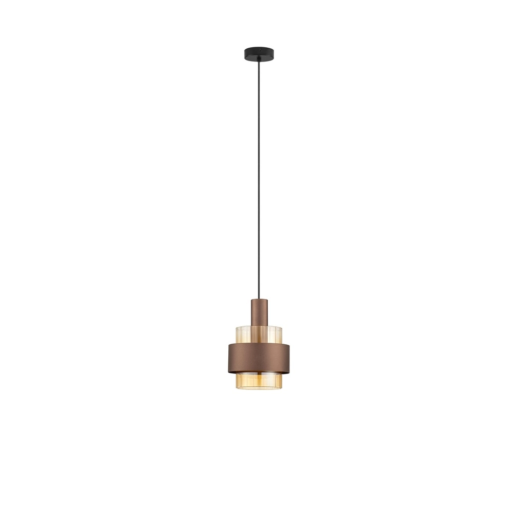 Moderne hanglamp Serena koffie bruin Ø 18,5cm Lyora 5212063501133
