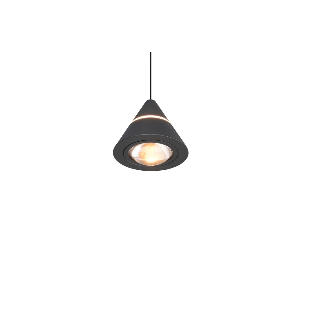 Design hanglamp Romeo enkel zwart Trio 4017807667721