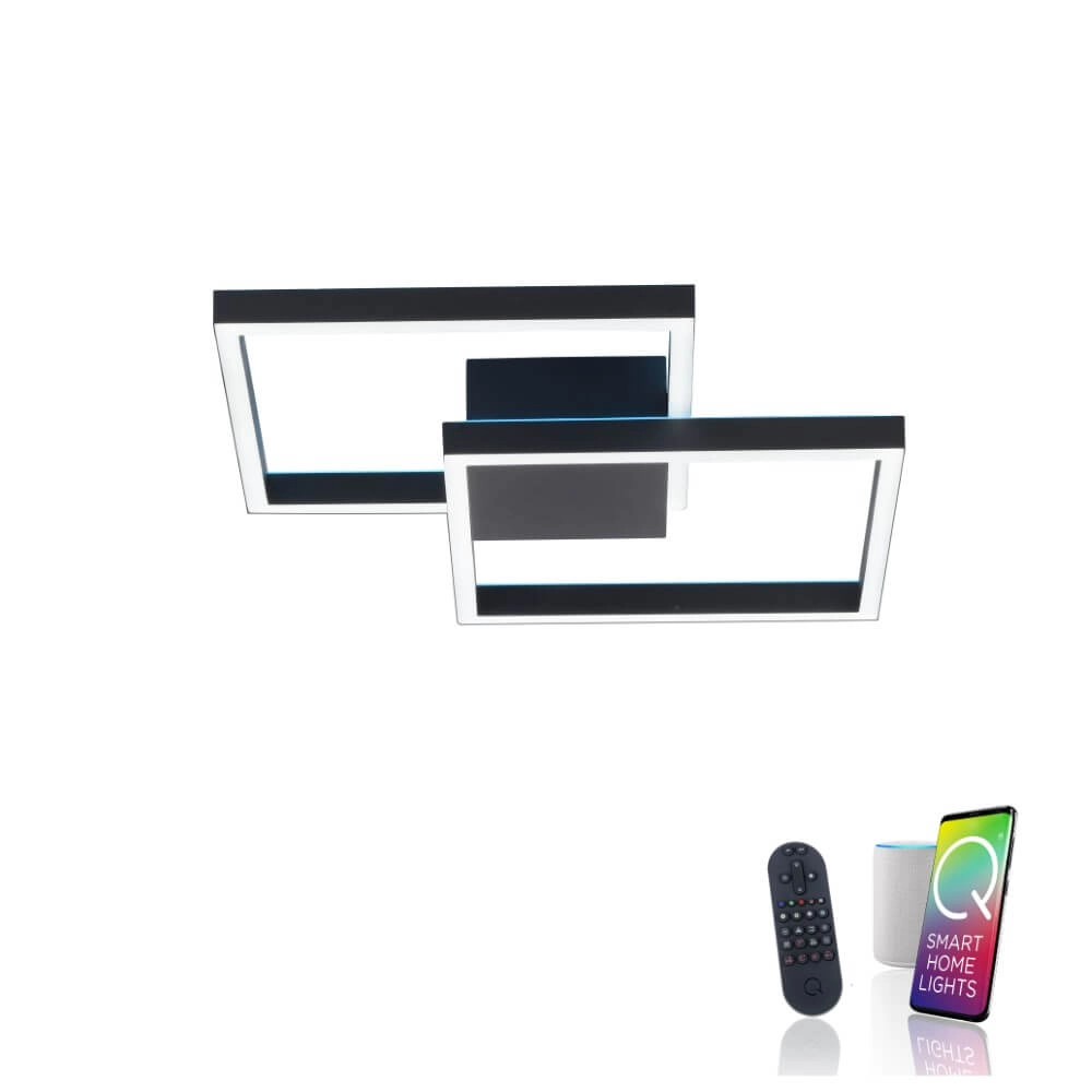 Design plafondlamp Q-Marko vierkant Paul Neuhaus 4012248366622