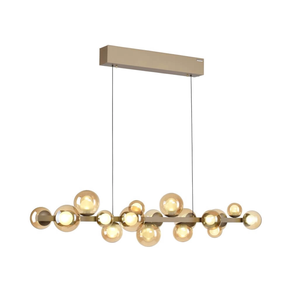 Unieke hanglamp Pure E-Popup 18-lichts brons Paul Neuhaus 4012248384428