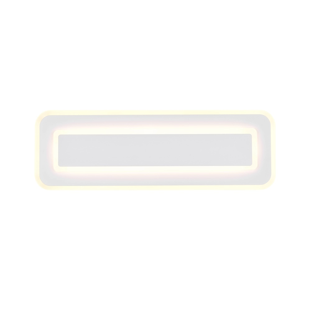 Moderne plafondlamp Riva wit 60cm Trio 4017807682915