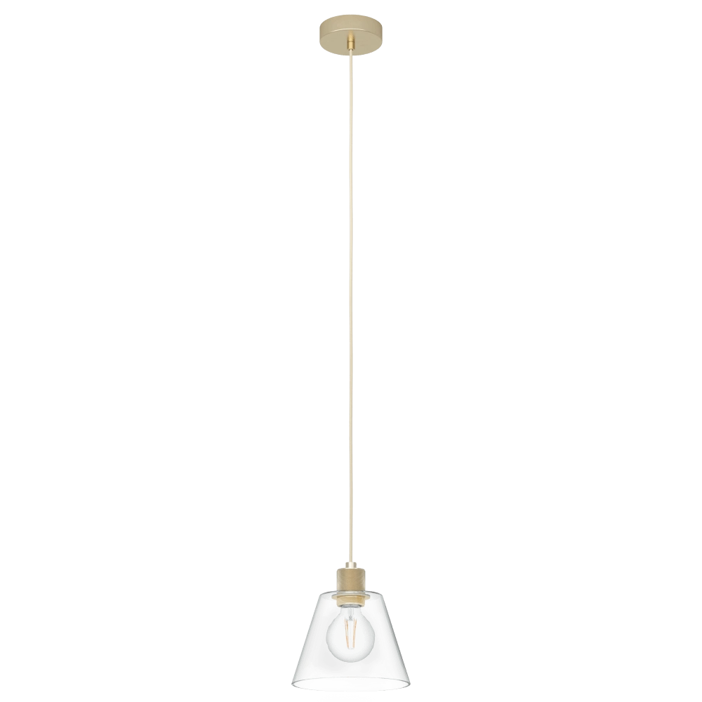 Glazen hanglamp Copley goud met glas Eglo 9002759436339