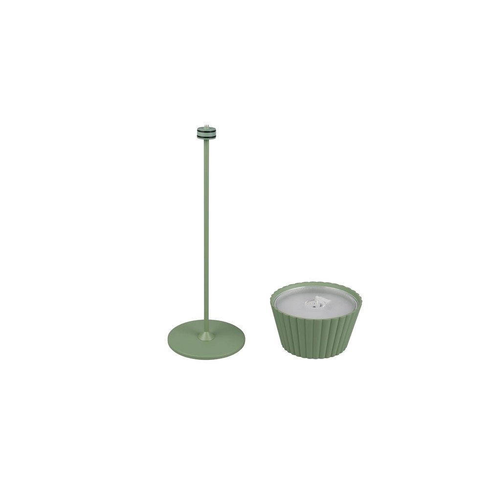 Tafellampje Suarez pistache groen Trio 4017807601725