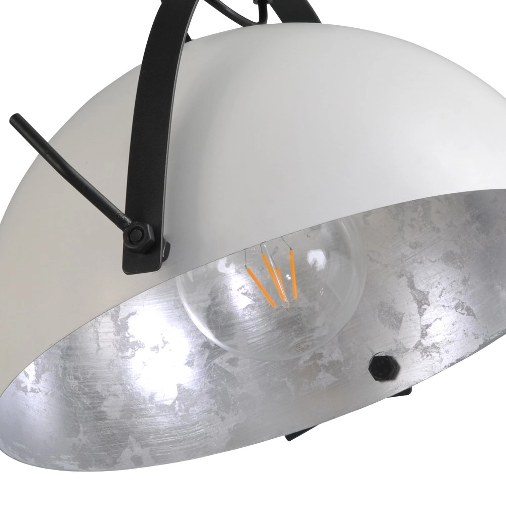 Stoere plafondlamp Industria 40cm wit Masterlight 8718121236414