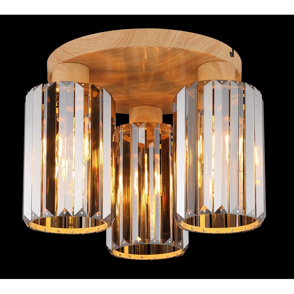 Plafondlamp Run hout Globo 9007371507979