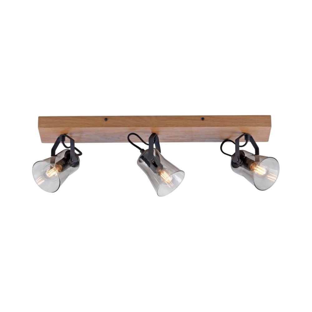 Plafondlamp Green Langstrom hout 3-lichts Just Light 4043689994884