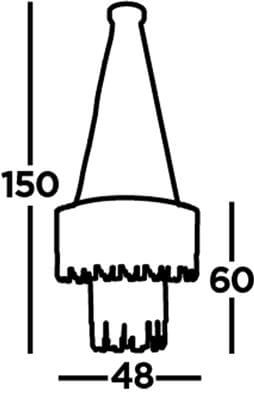Hanglamp Rotunda kristal Searchlight 5053423189420