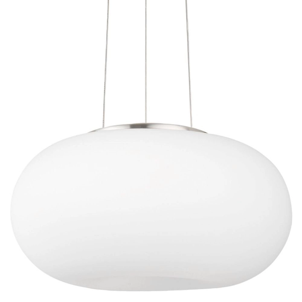 Design Hanglamp Optica 35cm nikkel met wit