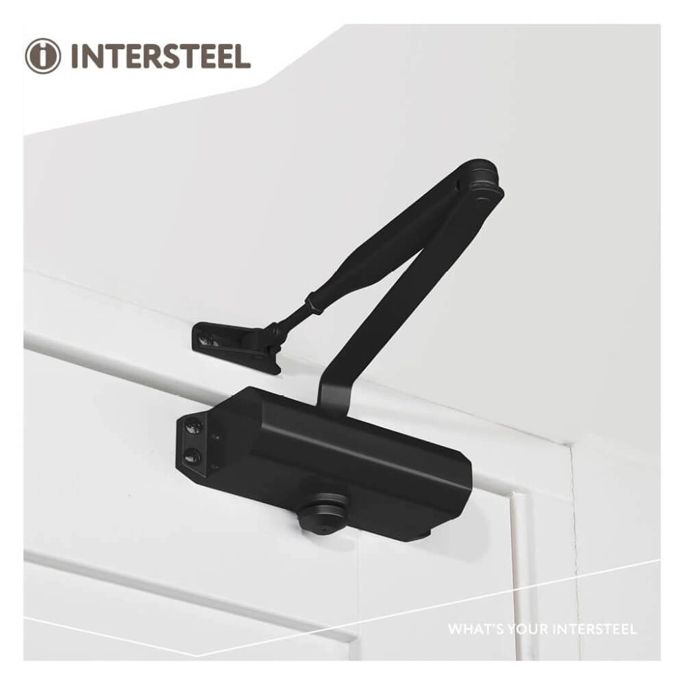 Deurdranger Closura met schaararm DR 122 zwart Intersteel 8714186458488