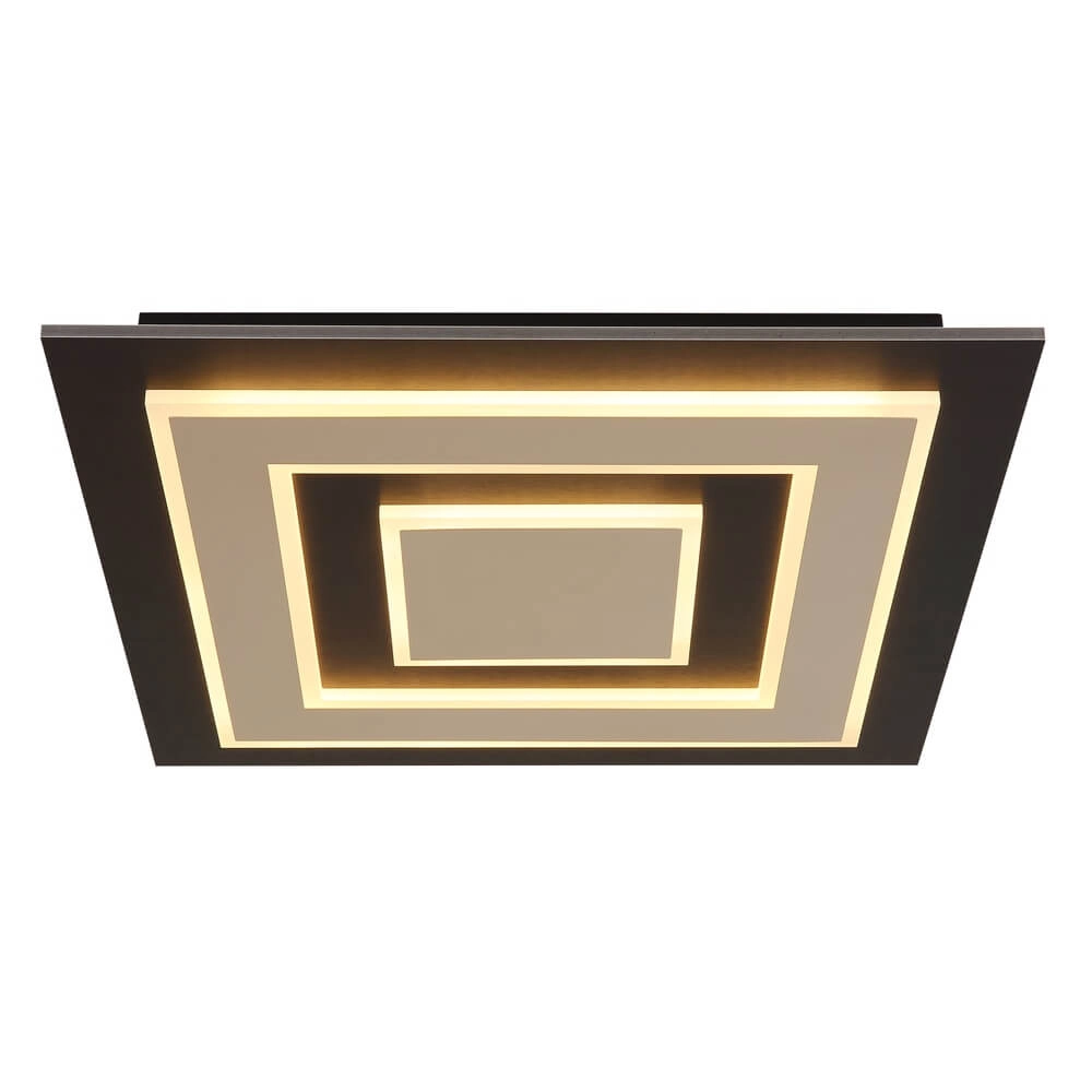 Plafondlamp Jayden 48 x 48cm zwart Globo 9007371478286
