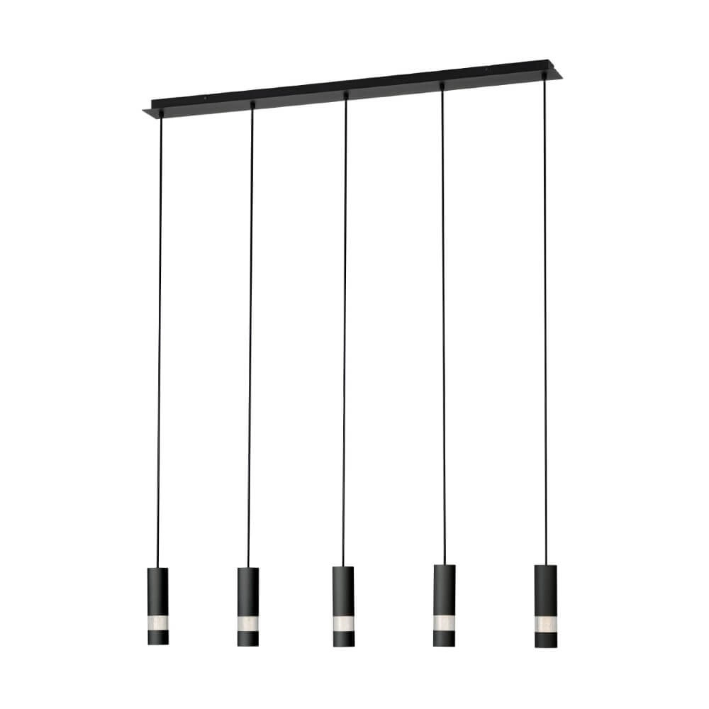 Hanglamp 5-lichts Bernabeta zwart Hanglamp 5-lichts Bernabeta zwart