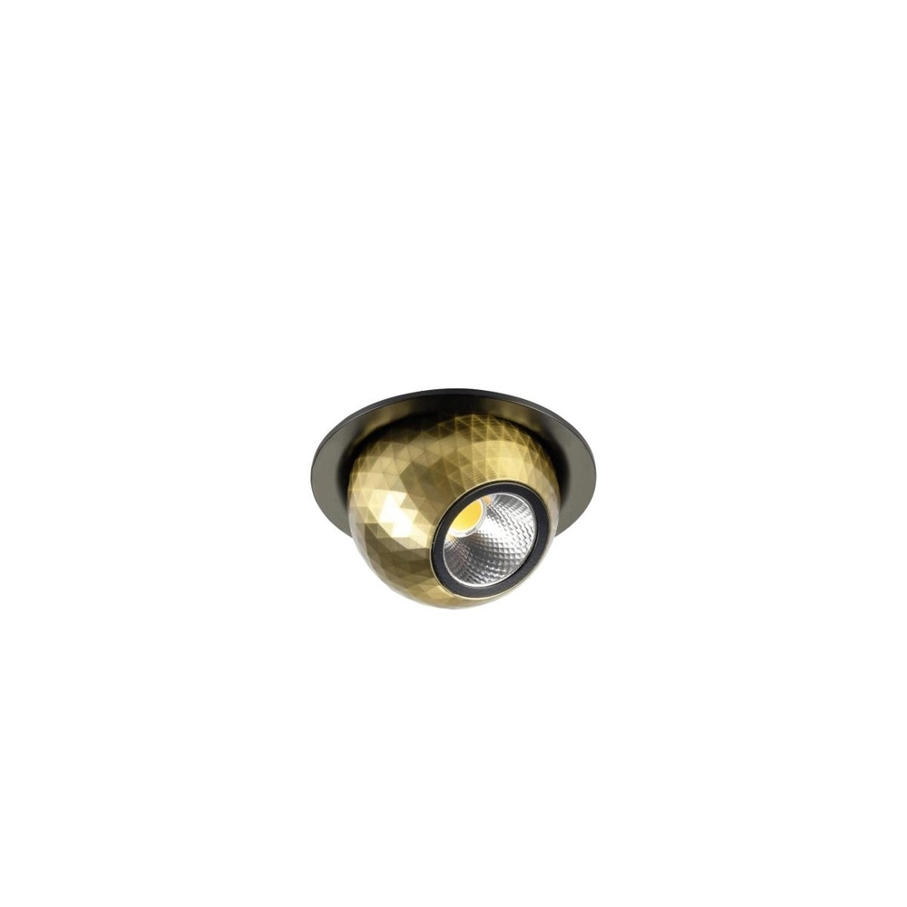 Inbouwspot Dysko zwart met goud SLV 4024163316712