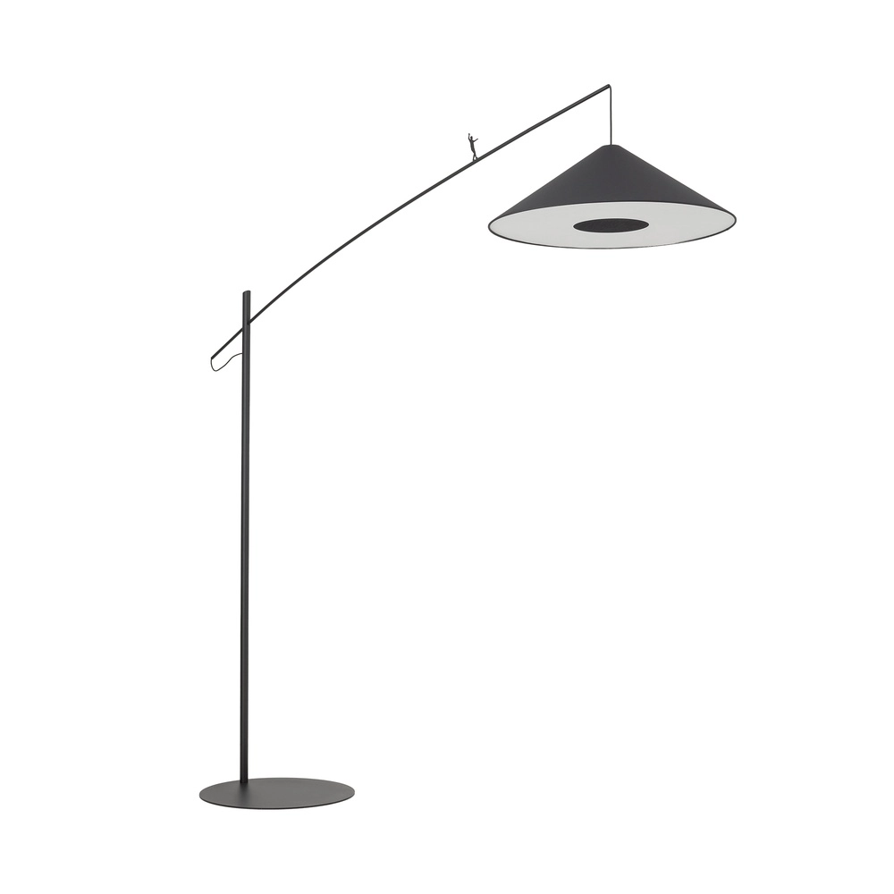 Vloerlamp Poise zwart Ø 72cm Lyora 5903139117685