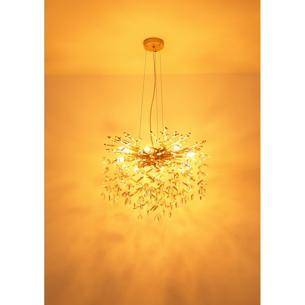 Hanglamp Queena goud Ø 80cm Globo 9007371522682