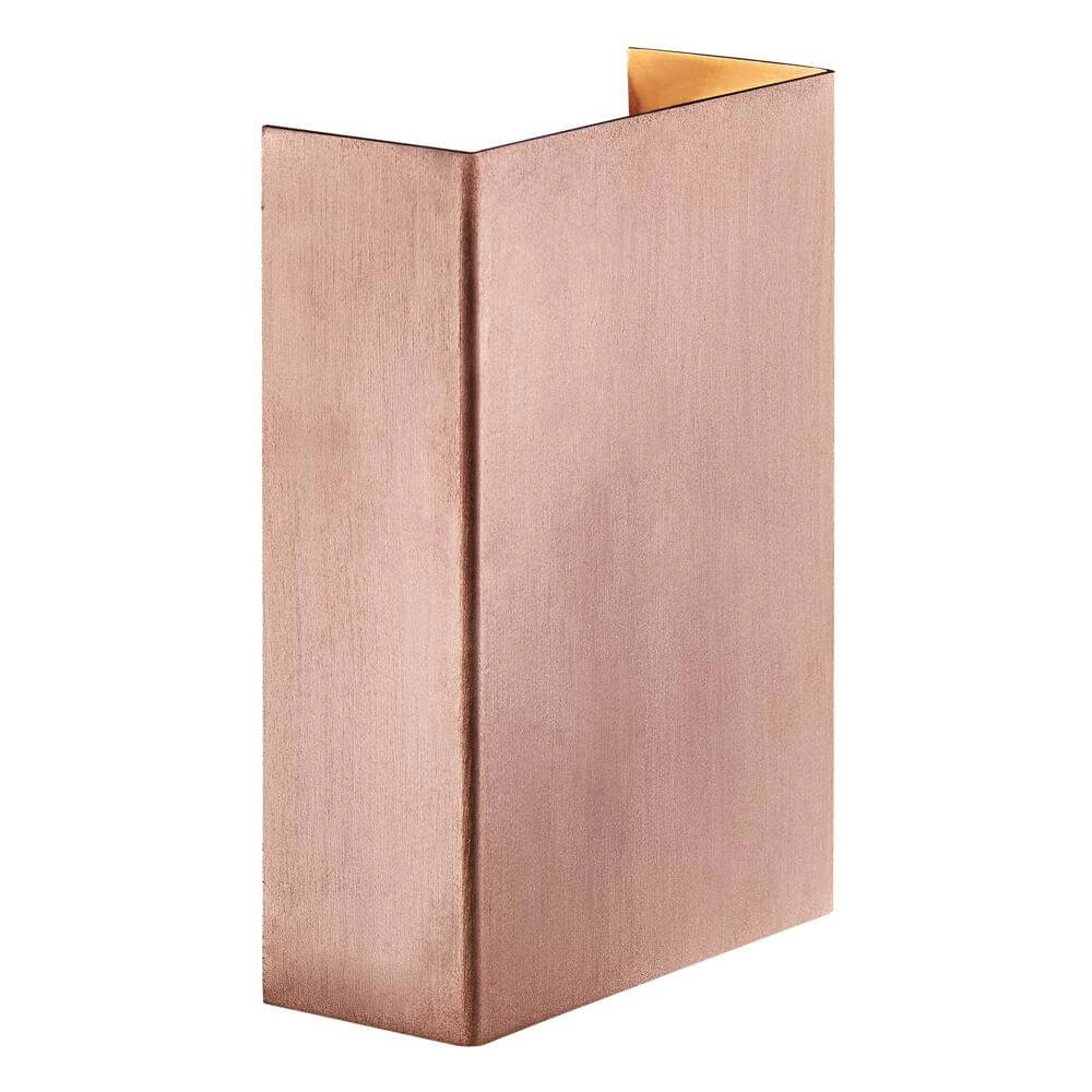 Wandlamp koper Fold strak design Wandlamp koper Fold strak design