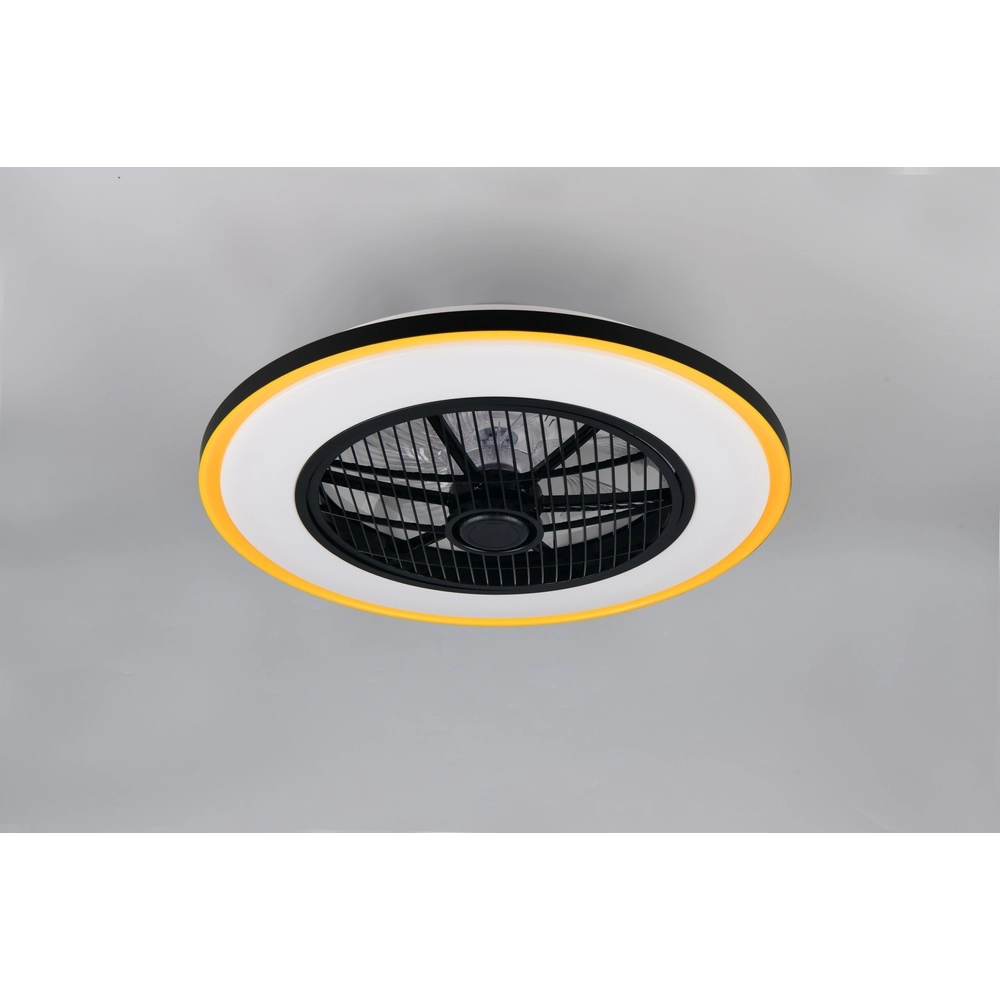 Plafondventilator Varpula zwart met goud Trio 4017807688597