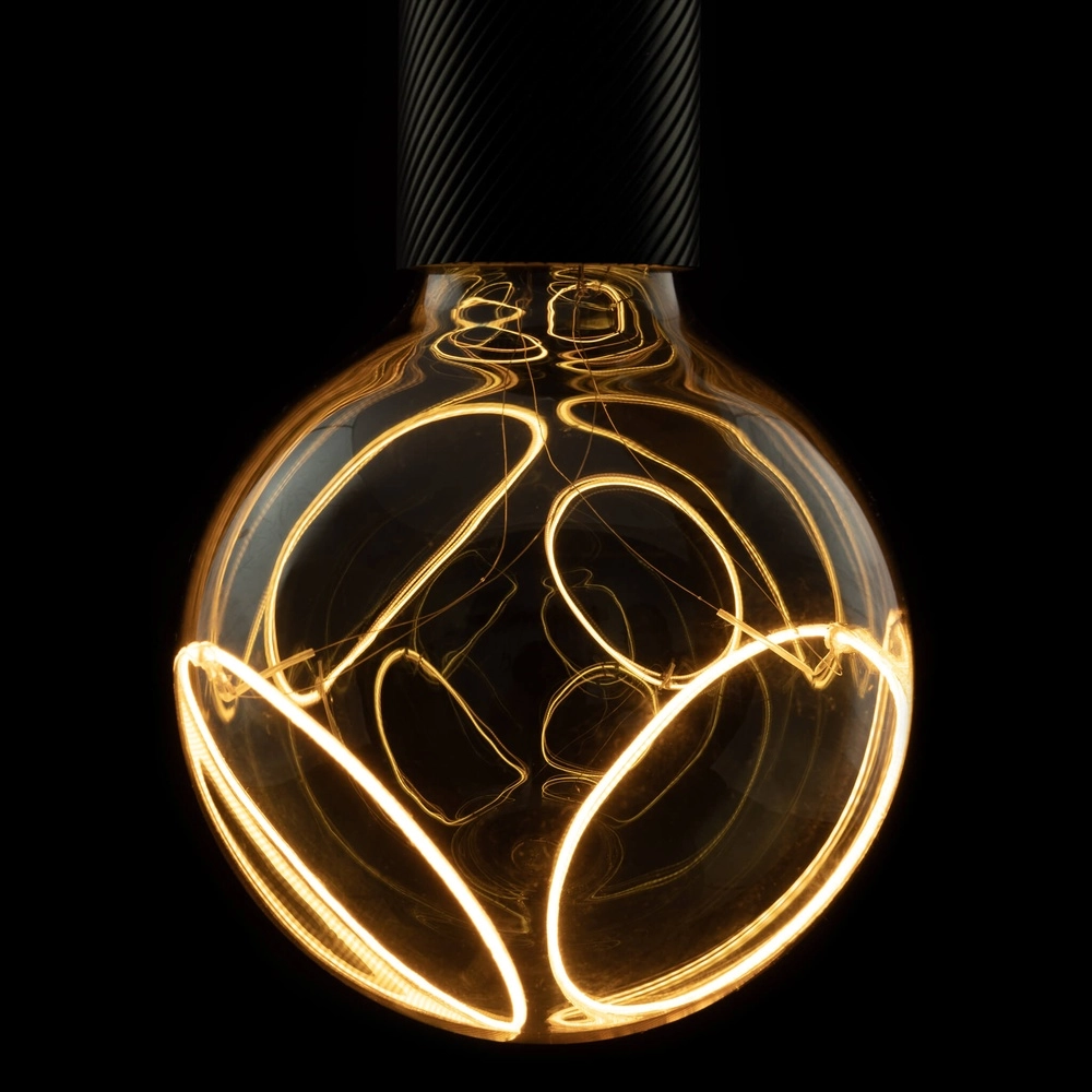 Design lichtbron Illusion 2 ringen - 8W - E27 - 400lm - 1900K - Ø 12,5cm