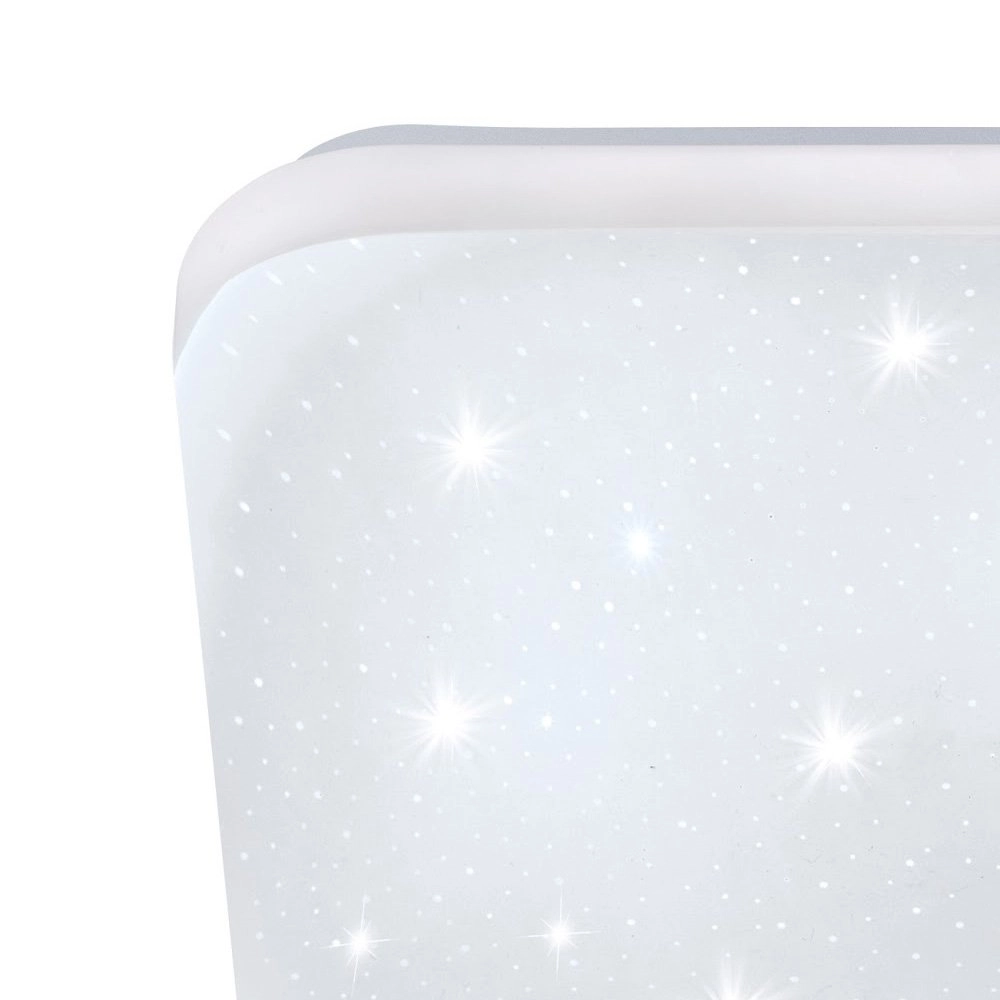 Vierkante plafondlamp Frania-S 28cm - 3000K stereffect wit Eglo 9002759978815