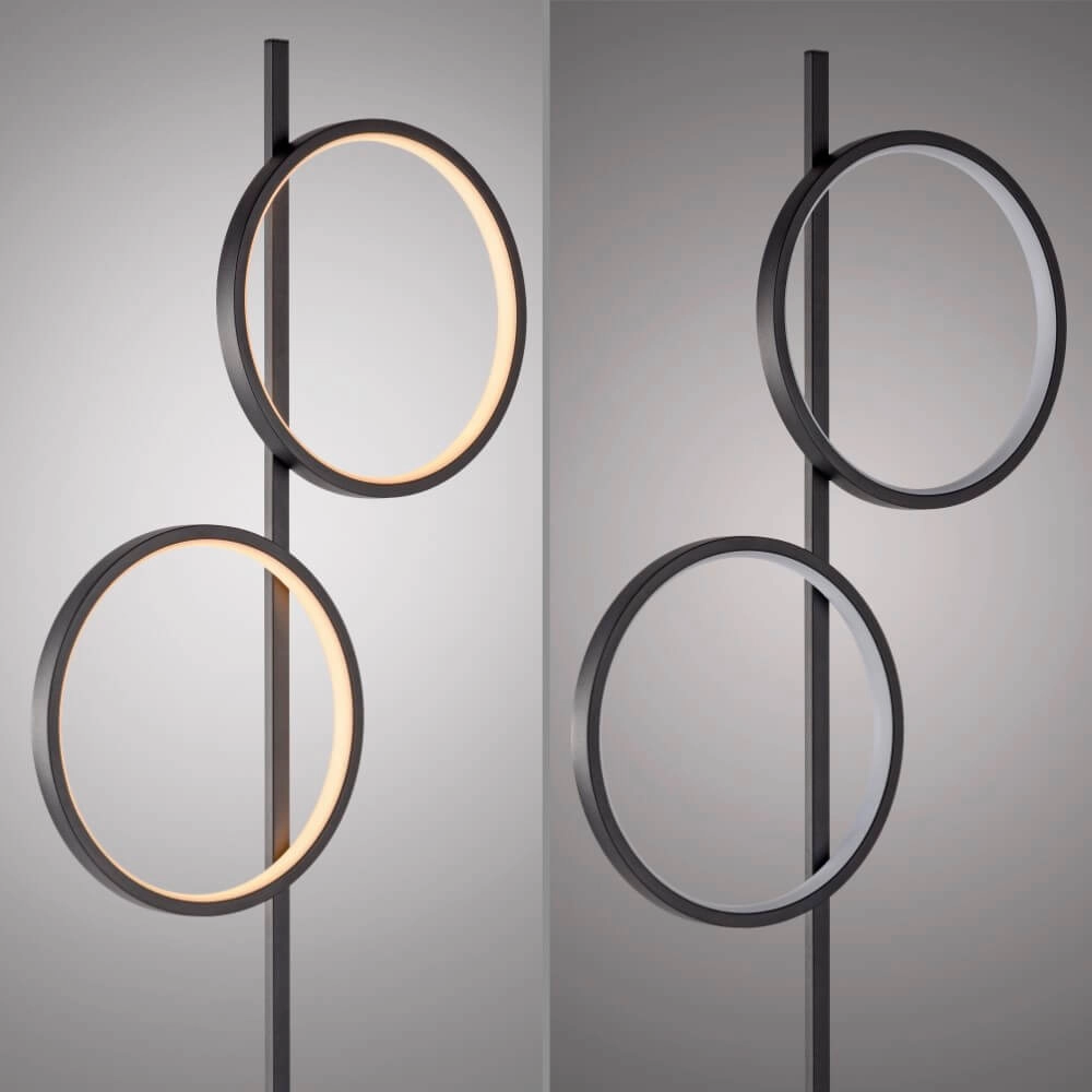 Vloerlamp Mini Ritus zwart Just Light 4043689000233