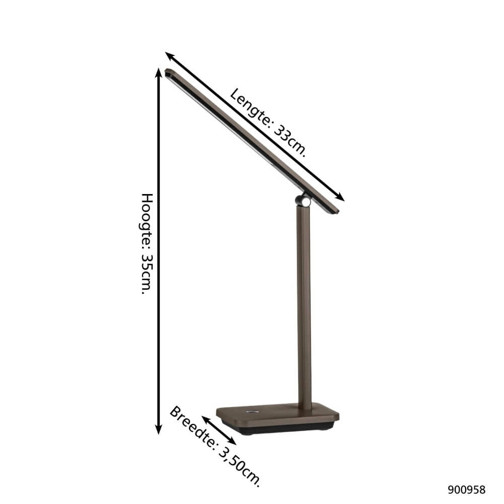 Led bureaulamp Iniesta cappuccino Eglo 9008606277926