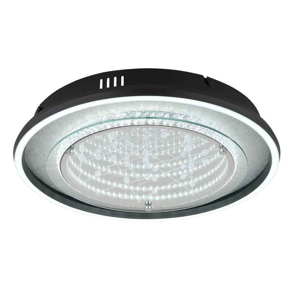 Zwarte plafondlamp Mirrora Ø 40cm Globo 9007371566853